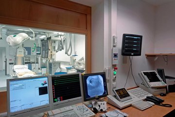 Foto aus dem Herzkatheterlabor im St. Josefskrankenhaus Heidelberg