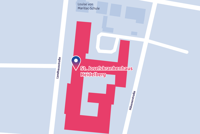 Lageplan St. Josefskrankenhaus Heidelberg